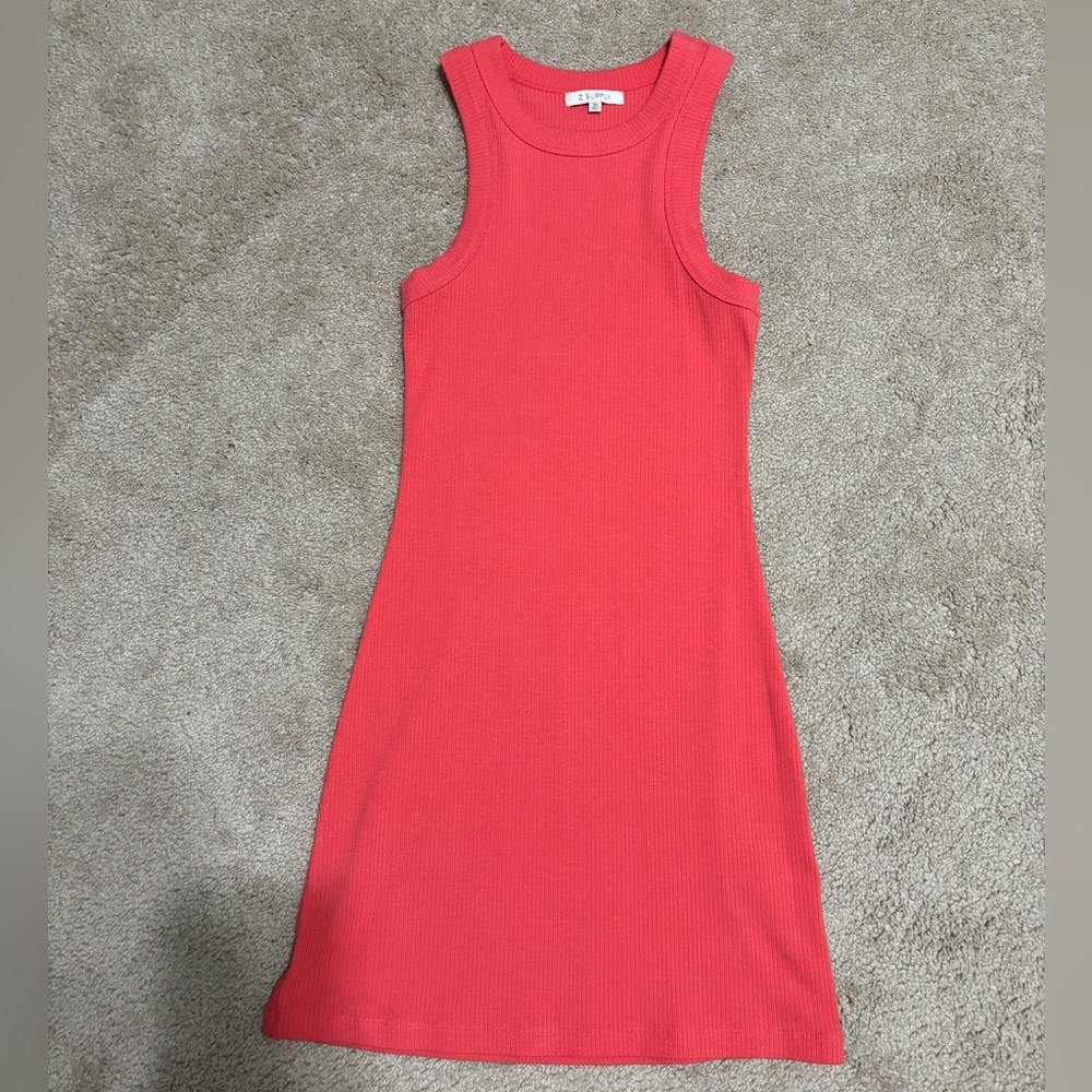 Peach bodycon dress